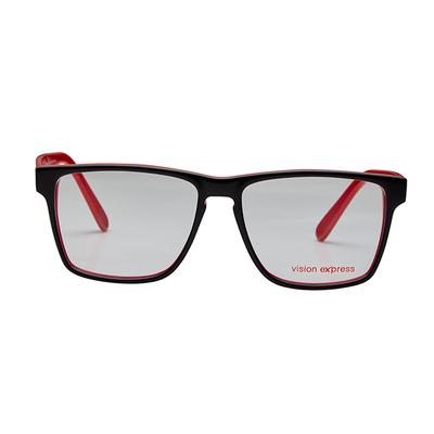 Vision Express 29493 Black Rectangle Eyeglasses (Including Anti-Reflective Coating Lens) 1's - Wearables Eye Glasses