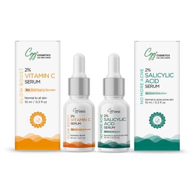 CGG Cosmetics Anti Pigmentation Combo (Vitamin C Serum 10 ml + Salicylic Acid Serum 10 ml) - Face Serum