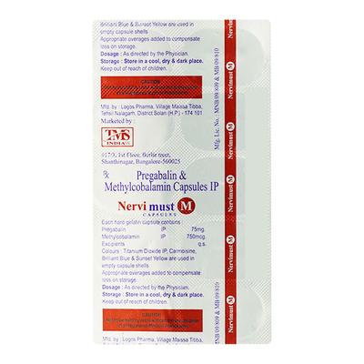 NERVIMUST M Capsule 10's - Neuropathic Pain-Dru
