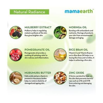 Mamaearth Natural Radiance Day Cream 50 gm - Face Creams