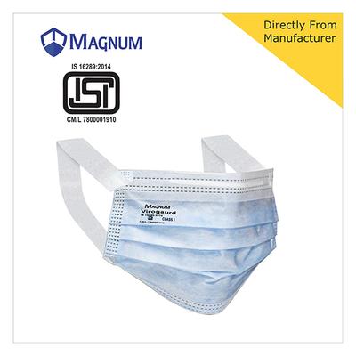Magnum Viroguard 3 Ply Surgical Face Mask - Stretch Band 50's - Face Mask