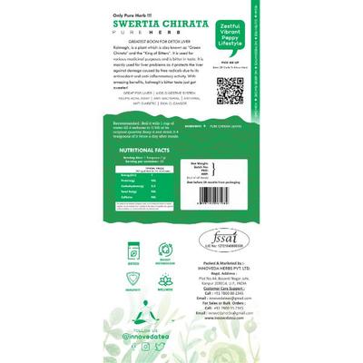Innoveda Swertia Chirata Herb Whole tea leaves 50 gm - Teas