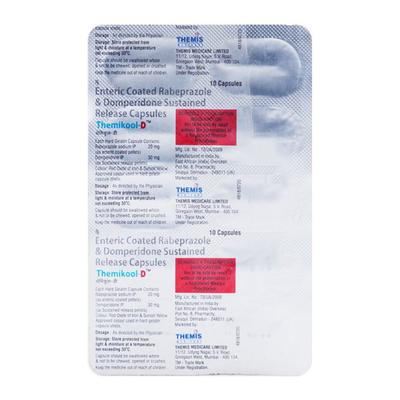 THEMIKOOL D Capsule 10's - Ulcer/Reflux/Flatulence-Aaa