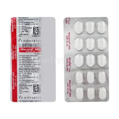 Macalvit 500mg Tablet 15'S - Supplements-Cal