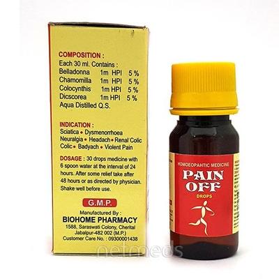 Biohome Pain Off Drops 30 ml - Homeopathic Drops