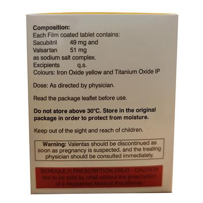 VALENTAS 100 Tablet 10's - Heart Failure-Ant