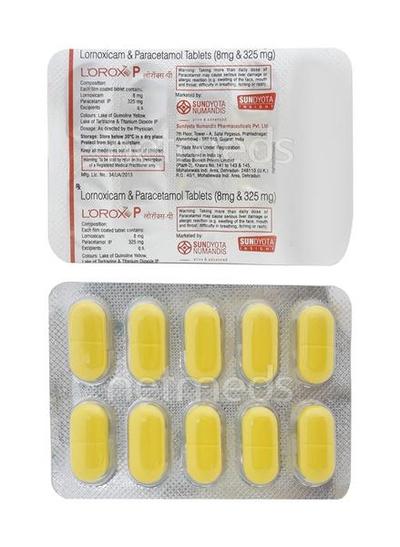 Lorox P Tablet 10'S - Pain relief-Nsa