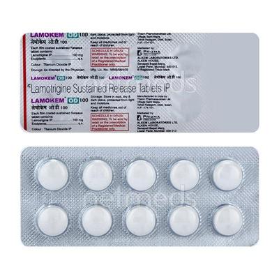 Lamokem OD 100mg Tablet 10'S - Epilepsy/Convulsion-Ant