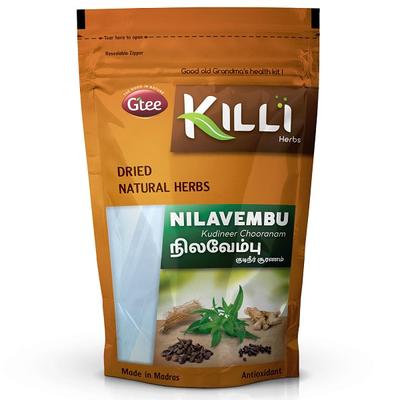 GTEE Killi Green Chiretta/Nilavembu Kudineer Powder 50 gm - Herbal Dietary Supplement