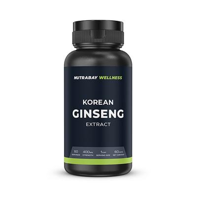 Nutrabay Wellness Korean Ginseng Extract 400mg Capsule 60's - Workout Essentials
