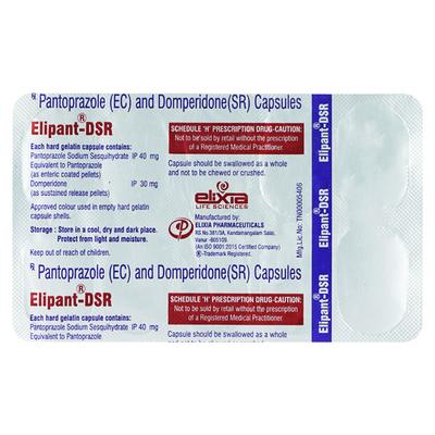 ELIPANT DSR Capsule 10's - Ulcer/Reflux/Flatulence-Aaa