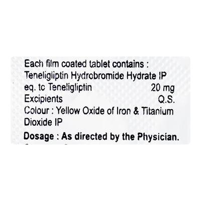 TELITEN 20mg Tablet 10's - Diabetes-Ant