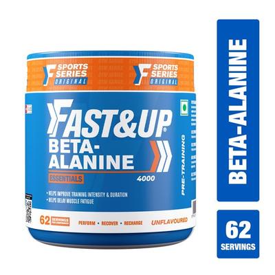 Fast&Up Beta Alanine Essentials 4000 (62 Servings) - Unflavored 250 gm - Workout Essentials
