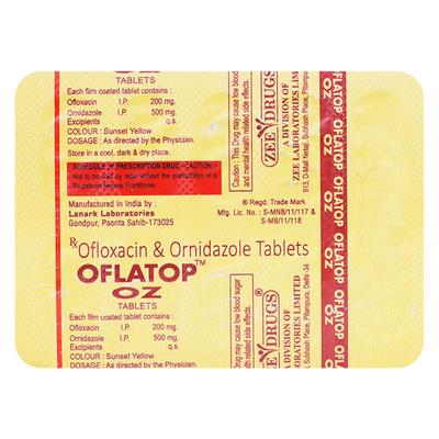 Oflatop OZ Tablet 10'S - Bacterial Infections-Qui