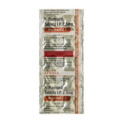 Hoperam 2.5mg Tablet 10'S - Hypertension-ACE
