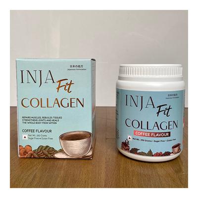 INJA Fit Collagen Powder - Coffee Flavour 250 gm - Hair & Skin