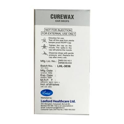 CUREWAX Ear Drops 10ml - Ear Conditions-Oth