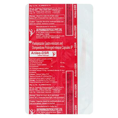 ANLEO DSR Capsule 10's - Ulcer/Reflux/Flatulence-Aaa