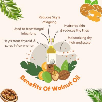 Essentia Extracts Pure Cold Pressed Oil - Walnut (Pack of 2 x 25 ml) 1's - Massage Oils