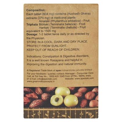 Green Milk Triphala Tablet 60's - Pure Herbs