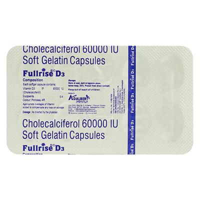 FULLRISE D3 60000iu Capsule 8's - Supplements-Vam