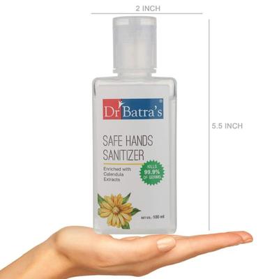 Dr Batra's Safe Hand Sanitizer (Pack of 5 x 100 ml) - Hand Sanitizer