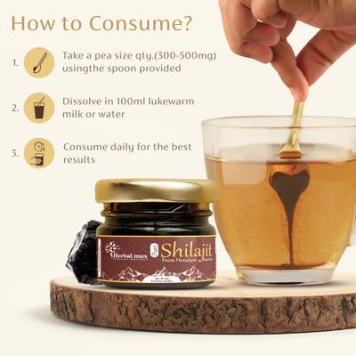 Herbal Max Shilajit Pure Himalayas Resin 20 gm - Sexual Care