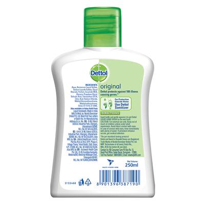 Dettol Original Everyday Protection Liquid Handwash Flip Top 250 ml - Hand Sanitizer