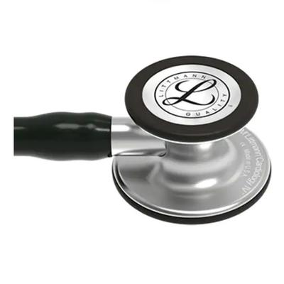 3M Littmann Cardiology IV Stethoscope - Standard Finish Chestpiece with Black Tube (27 inch) (6152) - Health Monitoring Devices