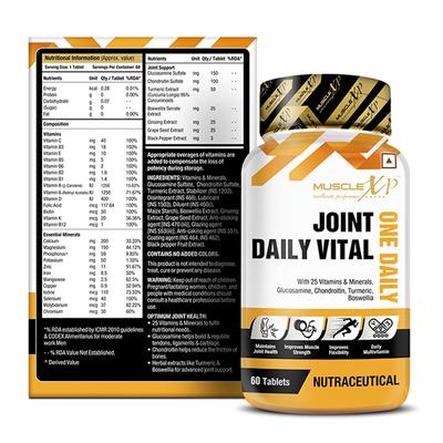 MuscleXP Joint Daily Vital One Daily MultiVitamin Tablet 60's - Calcium And Minerals