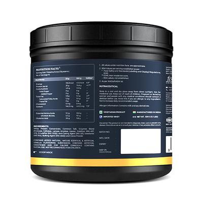 Nutrabay Gold Concentrate Whey Protein - Vanilla Ice Cream 500 gm - Whey Proteins