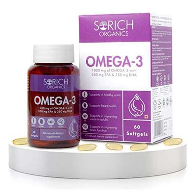 Sorich Organics Omega-3 Softgel 60's - Omega Fish Oil Fatty Acids