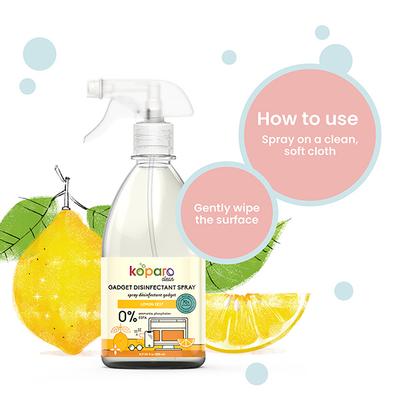 Koparo Clean Gadget Disinfectant Spray (Pack of 2 x 500 ml) - Lemon Zest - Others