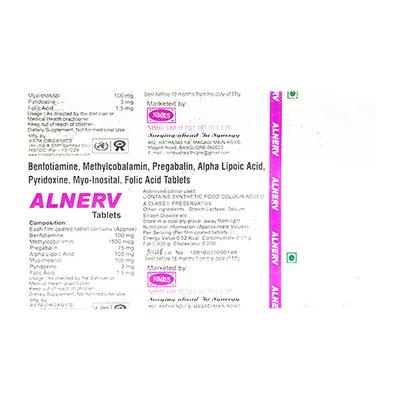 ALNERV Tablet 10's - Neuropathic Pain-Dru
