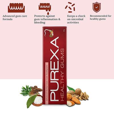 Purexa Healthy Gum Care Herbal Toothpaste (Pack of 3 x 100 gm) 1's - Toothpaste
