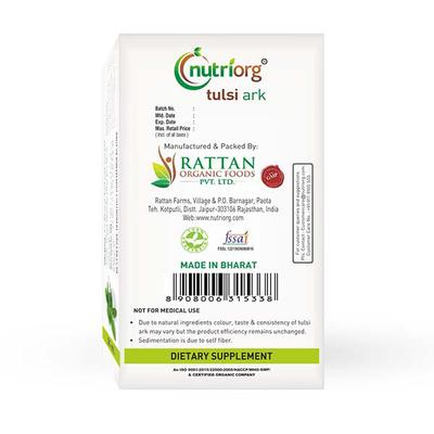 Nutriorg Tulsi Ark Drops 30 ml - Cough & Cold (Ayush)