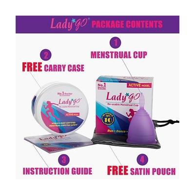 LadyGo Menstrual Cup-Active (Small) - Menstrual Cups