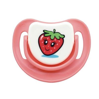 Pigeon Silicone Pacifier Step 1 - Strawberry - Pacifiers & Teethers