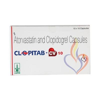 Clopitab CV 10mg Capsule 10'S - High Cholesterol-Dys