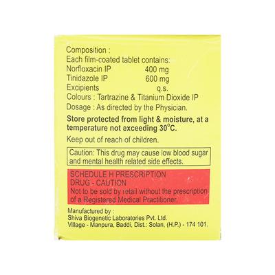 Norflokem TZ Tablet 10'S - Bacterial Infections-OAB