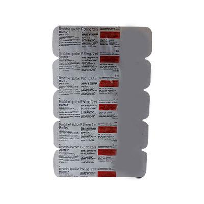 RANTAC Injection 2ml - Ulcer/Reflux/Flatulence-Aaa