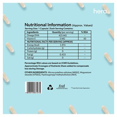 Hera Pregnancy Care Capsule Bundle (Prenatal Multivitamin + Calcium Core + Omega One) - Women Health