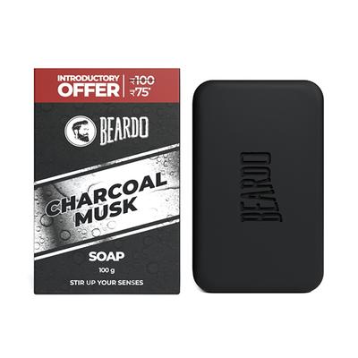 Beardo Soap - Charcoal Musk 100 gm - Soaps
