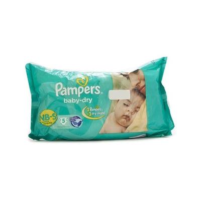 Pampers Baby-Dry NB Diapers (S) 5's - Diapers & Wipes