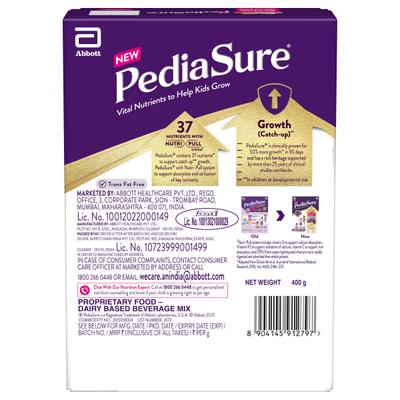 Pediasure Zero Sucrose Nutrition Powder - Vanilla Flavour 400 gm (Refill Pack) - Kids Nutrition