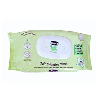 Chicco Salviettine Detergenti Cleansing wipes with Flip cover 72's - Diapers & Wipes