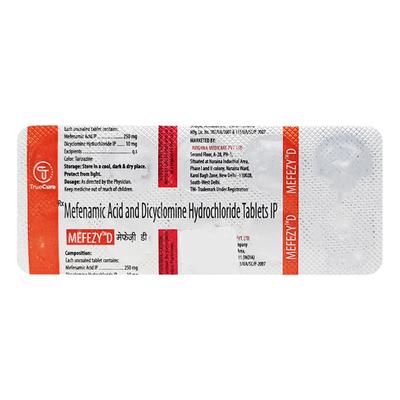 MEFEZY D Tablet 10's - Pain relief-Nsa
