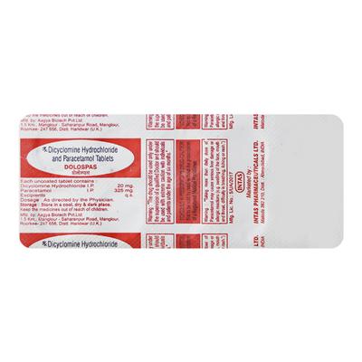 DOLOSPAS Tablet 10's - Pain relief-Nsa