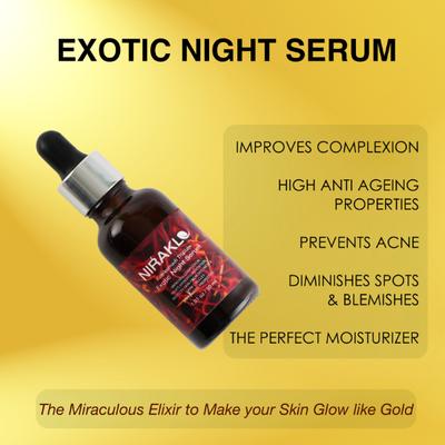 Nirakle Kumkumadi Tailam Exotic Night Serum 30 ml - Personal Care (Ayush)