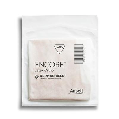 Ansell Encore Latex Ortho Powder Free Surgical Gloves Pair (8) 50's - Gloves - S